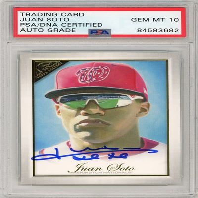 Juan Soto 2019 Topps Gallery Autograph Baseball Card #7 PSA/DNA 10