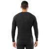 Indera Men's Traditional Waffle Thermal Underwear Long Sleeve Shirt, 2 Pack Black, 2X view 2