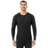 Indera Men's Traditional Waffle Thermal Underwear Long Sleeve Shirt, 2 Pack Black, 2X view 3