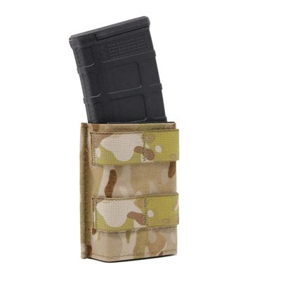 Esstac Single 5.56 M4 Midlength KYWI Mag Pouch (Multicam Arid, Attachment Method: 2X Malice Clips)