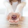 BLUTETE Velvet 3 Slots Jewelry Ring Box Engagement Wedding Box Keepsake Box Bridal Photo Ring Triple Slots Octagon (Dusty Rose) view 3