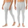 Indera Men's Traditional Waffle Thermal Long Johns Underwear, 2-Pack Heather Grey, Small view 1