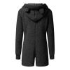 tuduoms Women's Cute Sherpa Lamb Romper One Piece Adult Bear Costume Winiter Fleece Onesie Pajama Hooded Jumpsuit Sleepwear view 3