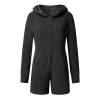 tuduoms Women's Cute Sherpa Lamb Romper One Piece Adult Bear Costume Winiter Fleece Onesie Pajama Hooded Jumpsuit Sleepwear view 4
