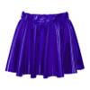 VernLan Girl's Metallic Skater Skort Dance Athletic Shiny Pleated A-Line Mini Scooter Skirt for Cheerleading Performance Dark Blue 15-16 Years view 1