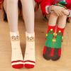 Gofriipai 5 Pairs Fuzzy Christmas Socks for Women Girls with Box, Stocking Stuffers, Cute Fun Soft Thick Cozy Fluffy Winter Warm Slipper Xmas Holiday Socks view 4