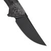 Petrified fish PFP05 Deepsea, 3.66 Folding Knife, K110 Steel Blade, Carbon fiber Handle Flipper Liner Folding Knife for Outdoor. (Black Stonewashed) view 4