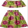 SHENBOLEN Women African Print Skirts Ankara Floral Top Set 2 Piece (Large,C) view 2