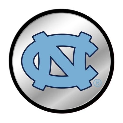 The Fan-Brand NCAA North Carolina Tar Heels: Modern Disc Mirrored Wall Sign - Sports Team Bar Sign Dcor - Home, Dorm, Office, Fan Cave, Garage