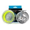 ANGLER DREAM (1/2WT 3/4WT 5/6WT 7/8WT) Fly Reel with Line Combo Aluminum Alloy Large Arbor Fly Fishing Reels Weight Forward Fly Line with Braided Backing Tapered Leader view 1