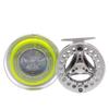 ANGLER DREAM (1/2WT 3/4WT 5/6WT 7/8WT) Fly Reel with Line Combo Aluminum Alloy Large Arbor Fly Fishing Reels Weight Forward Fly Line with Braided Backing Tapered Leader view 2