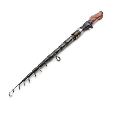 moisture Reel and Fishing Rod Combo Fishing Pole Casting Rod Telescopic Fishing Rod Wooden Handle Portable Trout Rod Pole for Travel Fishing Fishing Rod (Color : A, Length : 2.7 m)