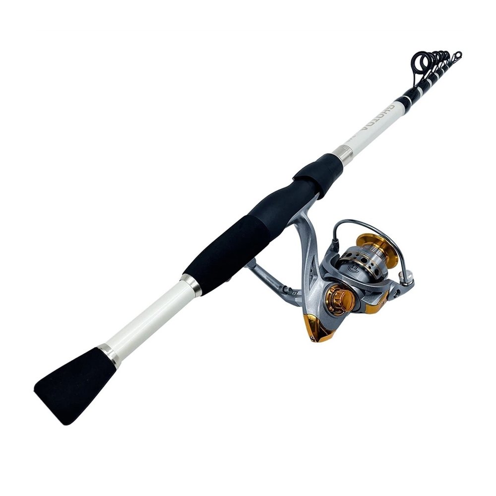 moisture Reel and Fishing Rod Combo Fishing Rod Reel Set Ultralight Carbon Fiber 1.6-2.4m Spinning Fishing Rod Fishing Pole with Reel Tackle Kit Telescopic Fishing Rod