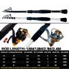 moisture Reel and Fishing Rod Combo Fishing Rod Reel Set Ultralight Carbon Fiber 1.6-2.4m Spinning Fishing Rod Fishing Pole with Reel Tackle Kit Telescopic Fishing Rod view 4