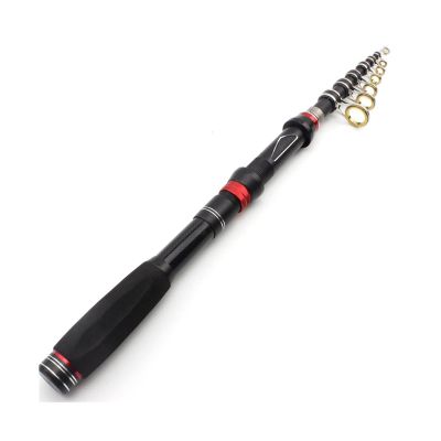 moisture Reel and Fishing Rod Combo Fishing Rod Multifunction Portable Carbon Fishing Pole Telescopic Travel Fishing Rod Lure 30-60g Carp Trout Fishing Rod (Color : A, Length : 225cm)