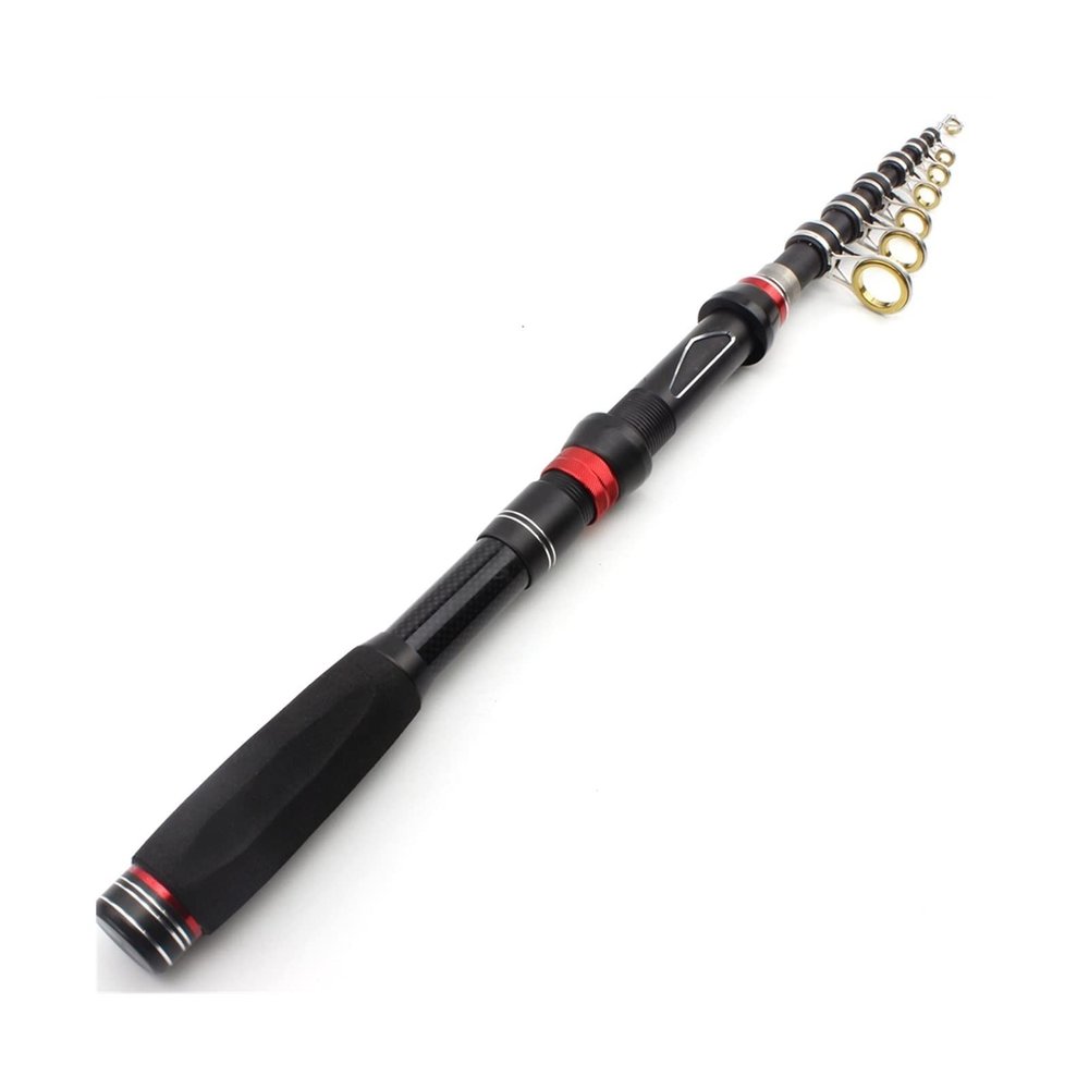 moisture Reel and Fishing Rod Combo Fishing Rod Multifunction Portable Carbon Fishing Pole Telescopic Travel Fishing Rod Lure 30-60g Carp Trout Fishing Rod (Color : A, Length : 225cm)