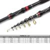 moisture Reel and Fishing Rod Combo Fishing Rod Multifunction Portable Carbon Fishing Pole Telescopic Travel Fishing Rod Lure 30-60g Carp Trout Fishing Rod (Color : A, Length : 225cm) view 2