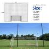 Wiseek Soccer Backstop Net, 10x15ft High Impact Barrier Net, Nylon Sport Netting, Rebounder Behind Goal (Installation Rope Included) view 3
