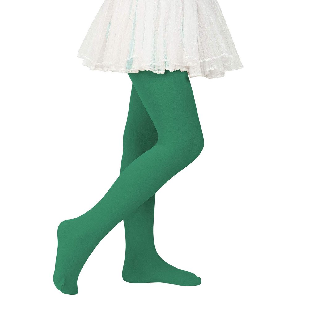 Baby Girls Tights Halloween Colorful Tights for Girls Leggings Pants Stockings for Girls Dark Green 6-9 Years