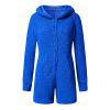 tuduoms Sherpa Lamb One Piece Adult Farm Animal Costume Women's Cute Bear Romper Winiter Fleece Onesie Pajama Hooded Jumpsuit view 3