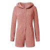 tuduoms Sherpa Lamb One Piece Adult Farm Animal Costume Women's Cute Bear Romper Winiter Fleece Onesie Pajama Hooded Jumpsuit view 3