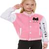 ACEFAST INC Kids Boys Girls Baseball Jacket Varsity Jacket Casual Sport Coat Cardigan Sweatshirt Uniforms Youth 2-13 Year view 2