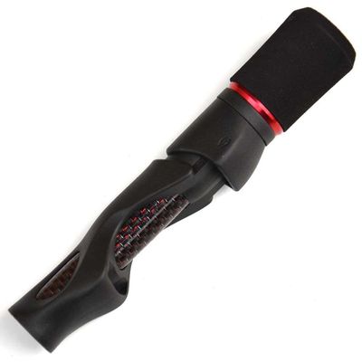 SEAGUIDE 2pcs SCXSS16 17 Spinning Reel Seat LN Nut Carbon Tube EVA Cap Rod Building Component Reel Seat Repair DIY Accessory (SCXSS16, Red Thread Carbon Tube)