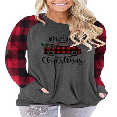 Plus Size Christmas Sweaters for Women 2XL Pullover Shirts Funny Tunics Grey 20W