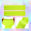 SATINIOR 80's Women Knit Leg Warmers Crochet Ribbed Leg Socks for Party Accessories (Fluorescent Yellow) view 3