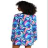 La Blanca Womens Lace Tunic Swimsuit Swimwear Cover Up, Multi//Painted Leaves view 2