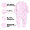 Kids Tales 2 Pack Baby Long Sleeve Zipper Romper Infant Cotton Playsuit Pajamas Toddler Boys Girls Cartoon Graphic Bodysuit view 2