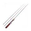 moisture Reel and Fishing Rod Combo 1.68m Carbon Ul Spinning Rod Slow Soft Wooden Handle Casting Rods Ultra Light Lure Fishing Rod Solid 2 Tips Colorful Trout Rod Fishing Rod (Color : D) view 1