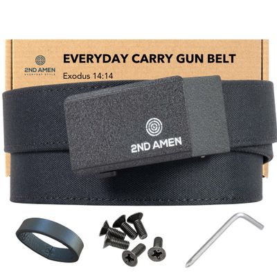 2ND AMEN Black Gun Belt for Men