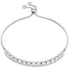 Amazon Essentials Sterling Silver Plated CZ Adjustable Tennis Bracelet 9.5", Sterling Silver view 3