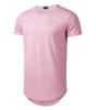 Athlemon Mens Long Shirts for Men Extra Long T Shirts Mens t-Shirts Longline Hipster Reflective Line Scallop Tees view 1