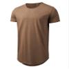 Athlemon Mens Long Shirts for Men Extra Long T Shirts Mens t-Shirts Longline Hipster Reflective Line Scallop Tees view 1