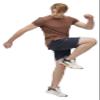 Athlemon Mens Long Shirts for Men Extra Long T Shirts Mens t-Shirts Longline Hipster Reflective Line Scallop Tees view 2