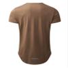 Athlemon Mens Long Shirts for Men Extra Long T Shirts Mens t-Shirts Longline Hipster Reflective Line Scallop Tees view 3
