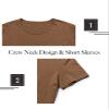 Athlemon Mens Long Shirts for Men Extra Long T Shirts Mens t-Shirts Longline Hipster Reflective Line Scallop Tees view 4