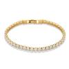Amazon Essentials Cubic Zirconia Tennis Bracelet for Women, 14K Gold Plated, Sparkly Dainty, 7.5 view 3