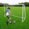 6'X4' Soccer Goal for Backyard Kids Portable Soccer Net with High-Strength Nets, Ground Stakes, Eight-Shaped Clasp, Strong PVC Frame & Weather Resistance Excellent Soccer Field Equipment view 1