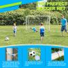6'X4' Soccer Goal for Backyard Kids Portable Soccer Net with High-Strength Nets, Ground Stakes, Eight-Shaped Clasp, Strong PVC Frame & Weather Resistance Excellent Soccer Field Equipment view 3