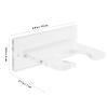 POPETPOP Baseball Bat Holder Wall Mount Vertical Display Stand for Baseball & Softball Bats Acrylic Bat Rack Space Saving Durable Design 3.93X2.75X1.57 Inches view 3