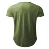 Athlemon Mens Long Shirts for Men Extra Long T Shirts Mens t-Shirts Longline Hipster Reflective Line Scallop Tees view 3