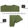 Athlemon Mens Long Shirts for Men Extra Long T Shirts Mens t-Shirts Longline Hipster Reflective Line Scallop Tees view 4