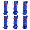 Azarxis Reflective Guyline 4mm 4m Tent Guide Rope Cord with Aluminum Guy Line Adjuster Tensioner Lightweight for Tent Tarp Canopy Sheleter Camping Hiking Backpacking (Blue - 6 Pack) view 1