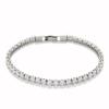 Amazon Essentials Sterling Silver Plated CZ Tennis Bracelet 7.5", Sterling Silver view 3