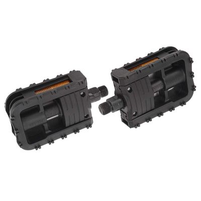 Bike Pedals, Plastic MTB Pedal Black Platform Pedals Non Slip Mountain Bicycle Pedal Outdoor Lightweight Cycling Pedals