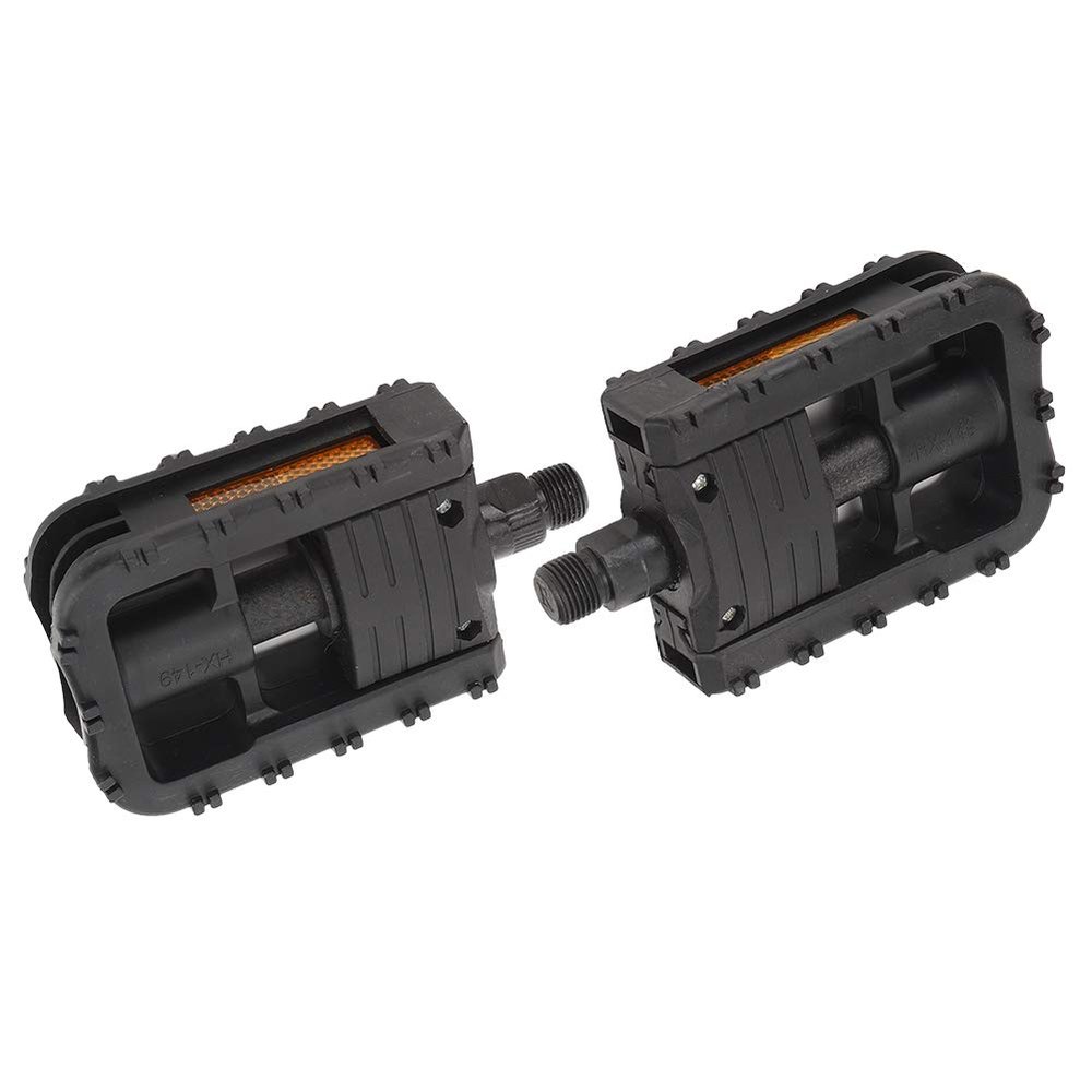 Bike Pedals, Plastic MTB Pedal Black Platform Pedals Non Slip Mountain Bicycle Pedal Outdoor Lightweight Cycling Pedals