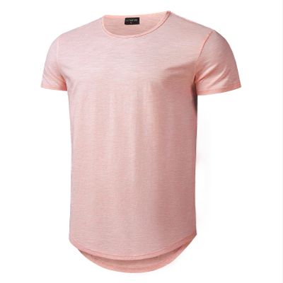 Athlemon Mens Long Shirts for Men Extra Long T Shirts Mens t-Shirts Longline Hipster Reflective Line Scallop Tees